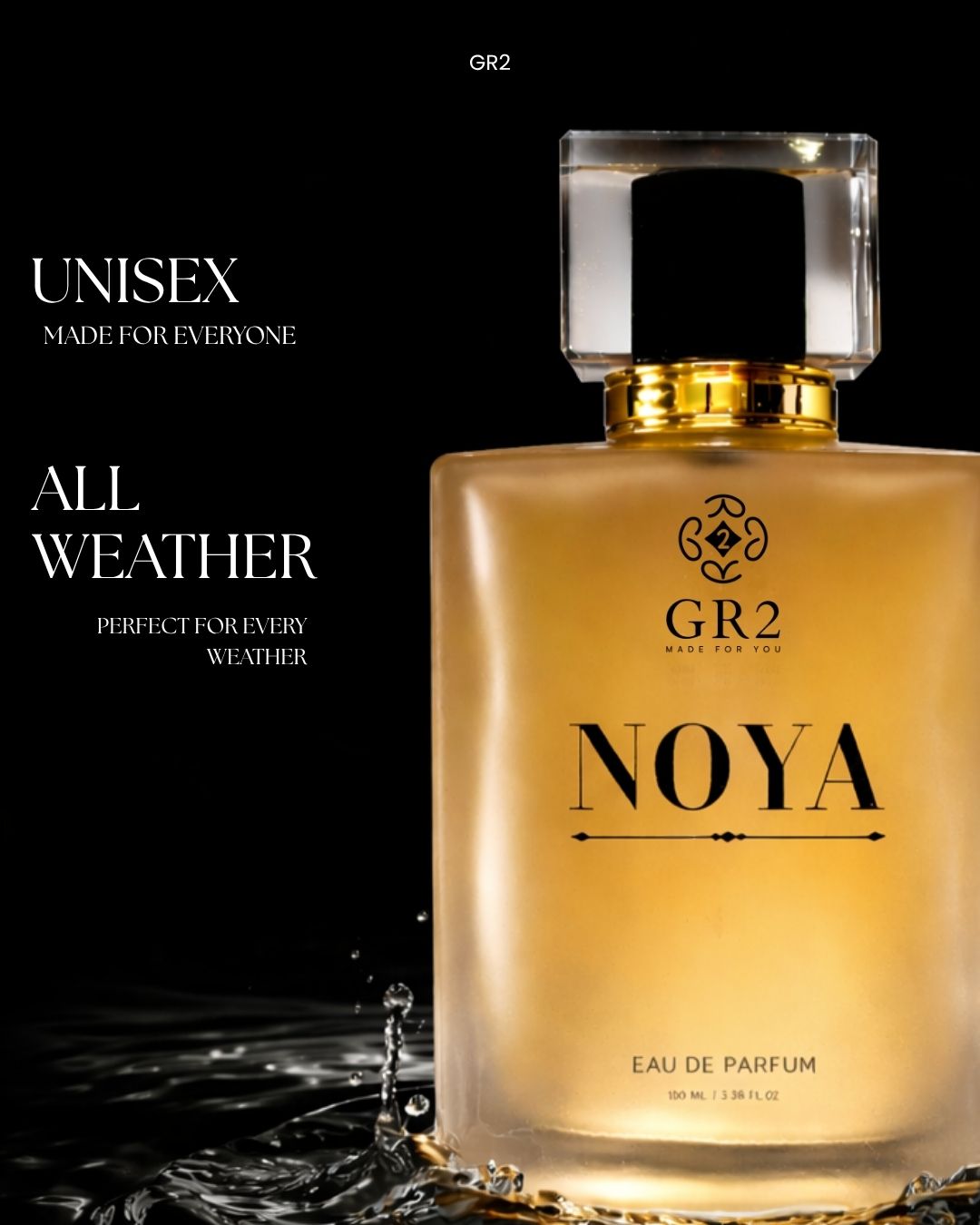 Noya -Eau de Parfum for Men & Women, Unisex Fragrance Sweet coffee and vanilla with soft jasmine and spicy pink pepper. 100 ml Spray