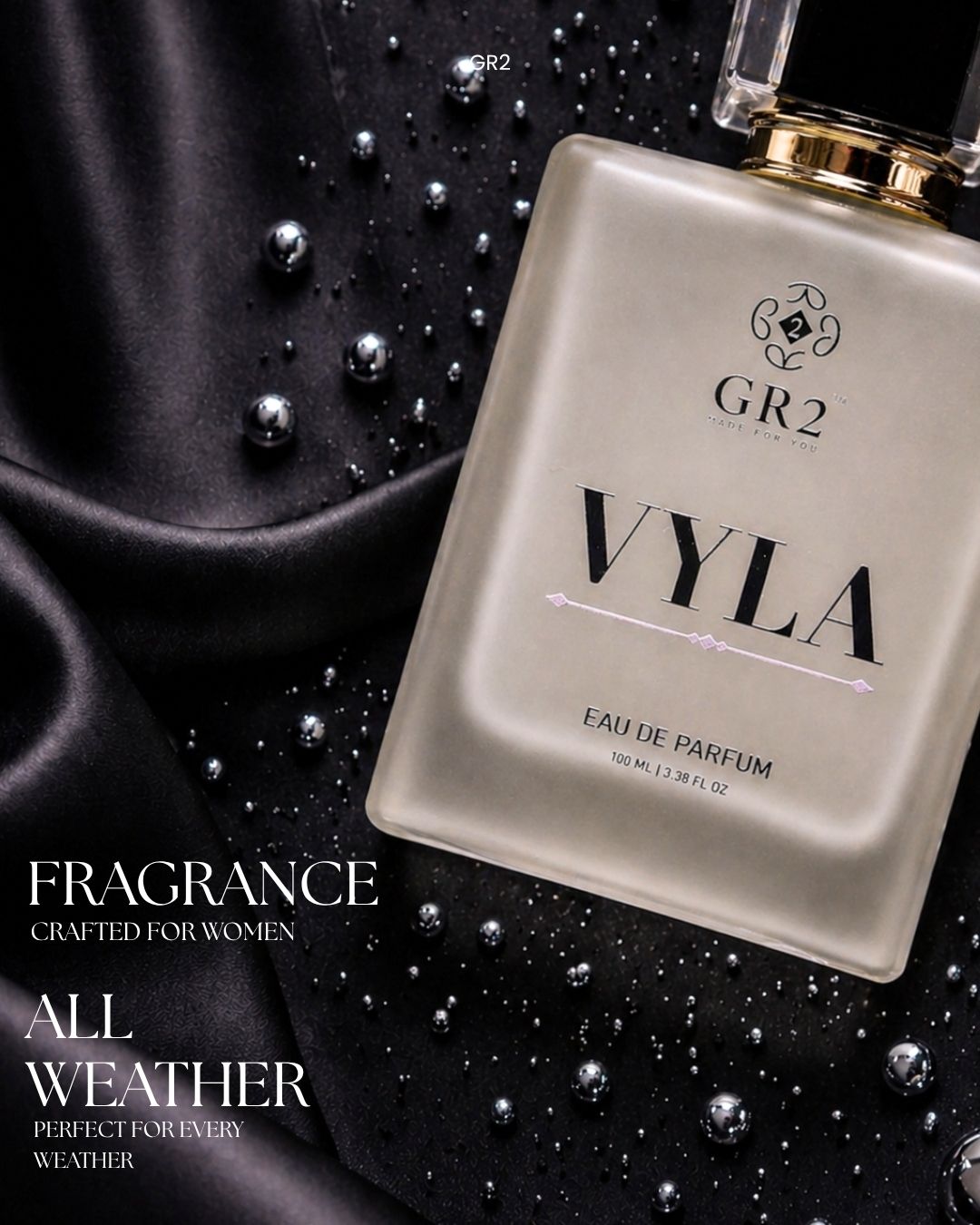 Vyla -Eau de Parfum for Women with Sweet almond and coffee with jasmine and creamy vanilla warmth. 100 ml Spray