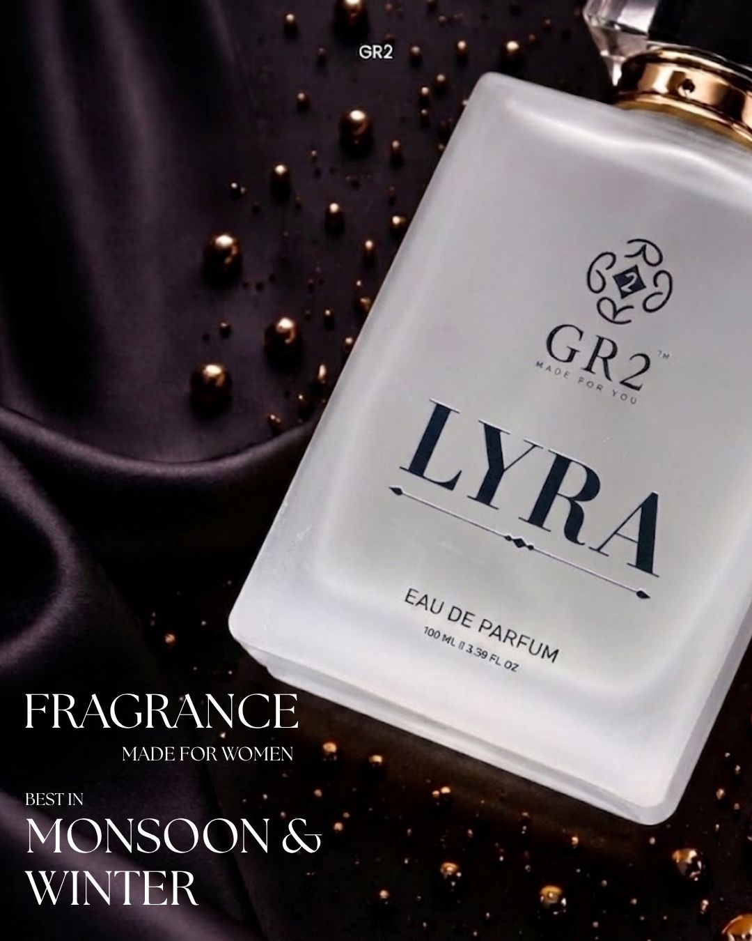 Lyra - Eau de Parfum for Women with Fresh citrus and peony with soft rose on a warm sandalwood base.100 ml Spray