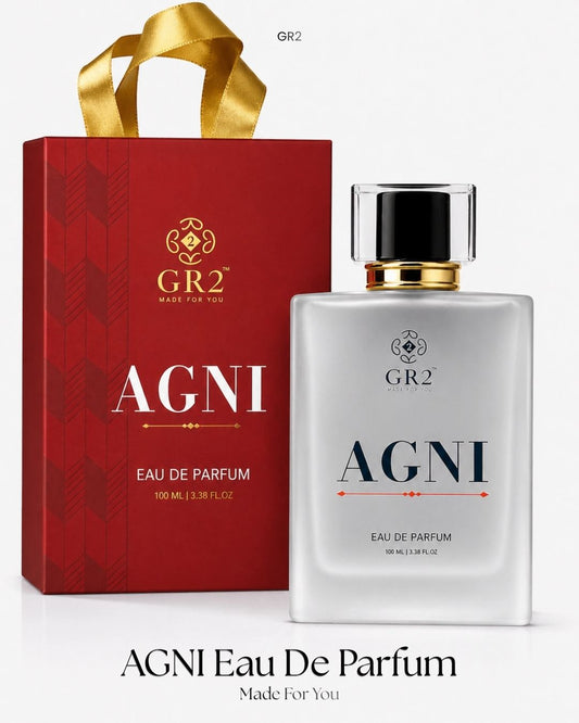 Agni - Eau de Parfum for Men with Warm cardamom and sweet toffee wrapped in smooth vanilla amber. 100 ml Spray