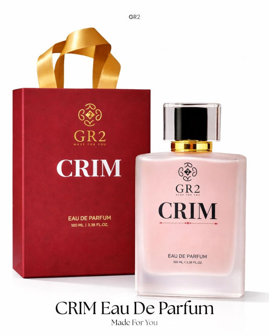 CRIM - Eau de Parfum for Men & Women, Unisex Fragrance with Jasmine, Saffron, Ambergris, Cedarwood, 100 ml Spray