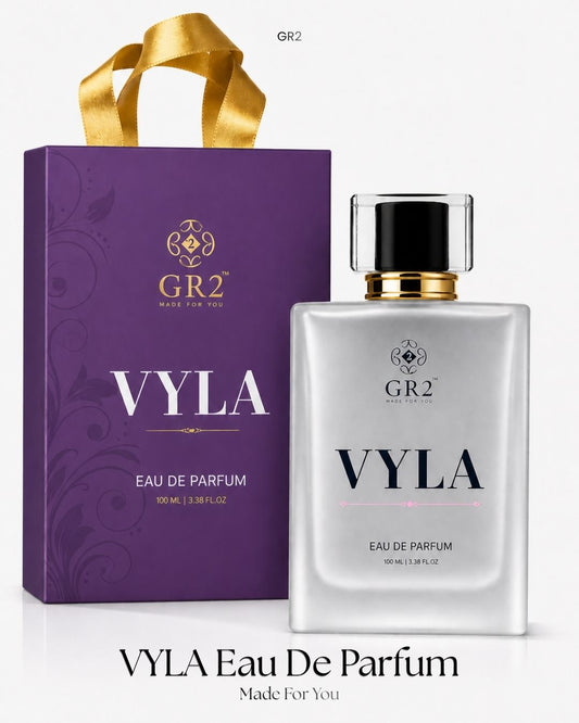 Vyla -Eau de Parfum for Women with Sweet almond and coffee with jasmine and creamy vanilla warmth. 100 ml Spray