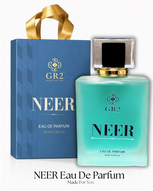 Neer - Eau de Parfum for Men & Women, Unisex Fragrance with  Cool mint and sea notes with soft jasmine and clean musk. 100 ml Spray