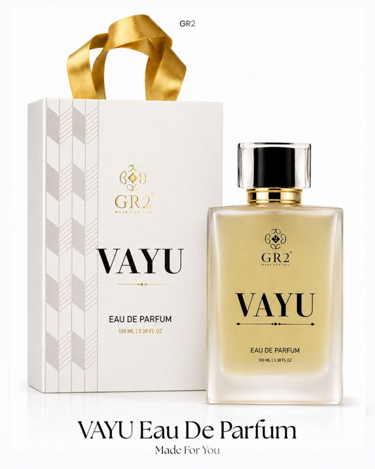 Vayu - Eau de Parfum for Men Fragrance with Fresh bergamot and pepper with lavender on a bold woody base. 100 ml Spray