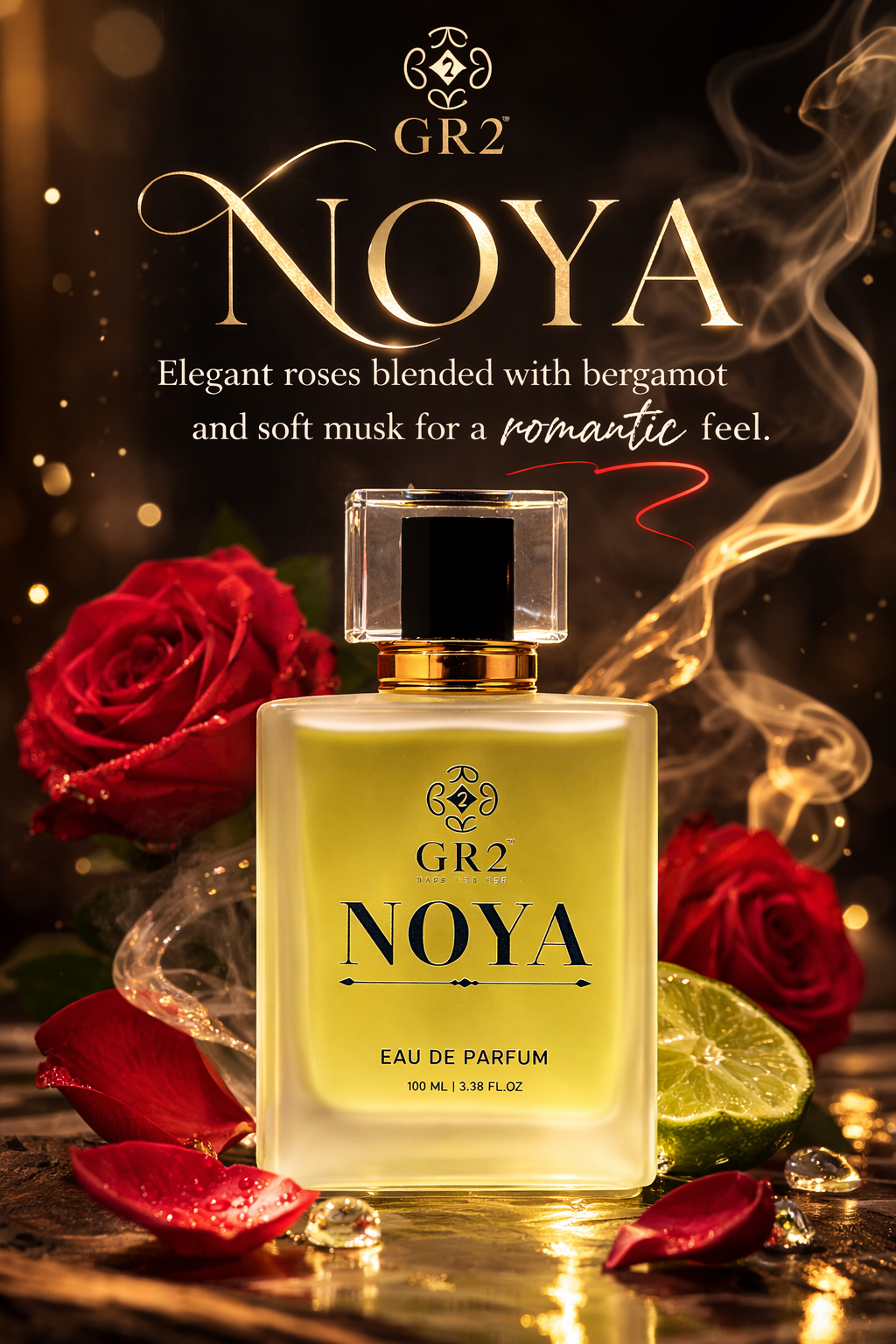 Noya -Eau de Parfum for Men & Women, Unisex Fragrance Sweet coffee and vanilla with soft jasmine and spicy pink pepper. 100 ml Spray