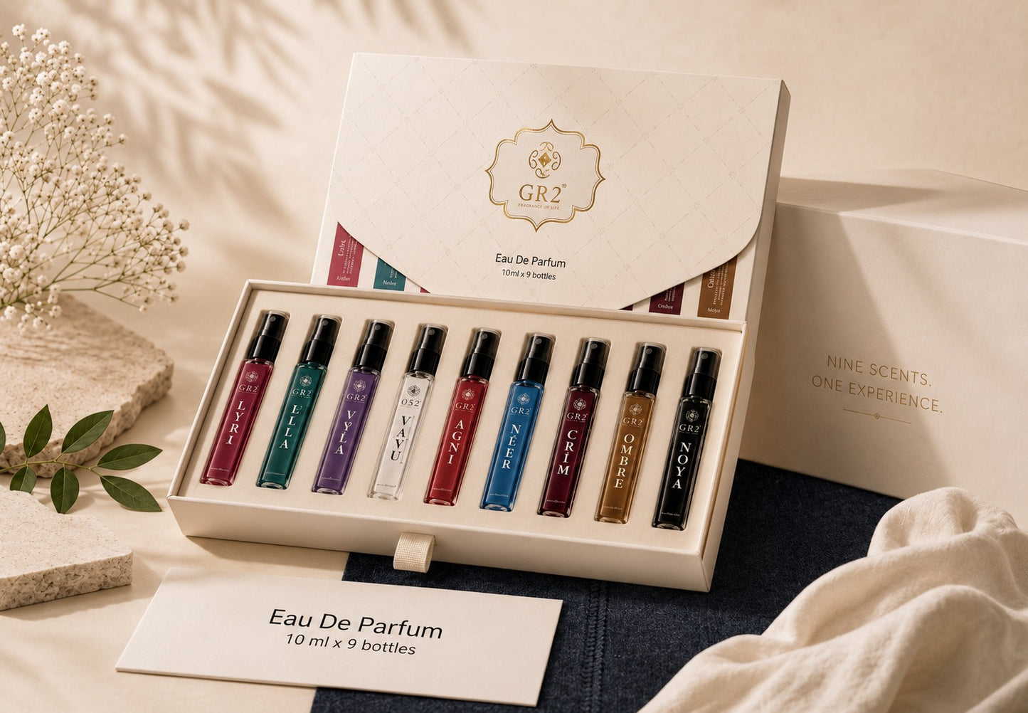 GR2 Signature Discovery Set – 9 Luxury Unisex Fragrances (10ml Each)