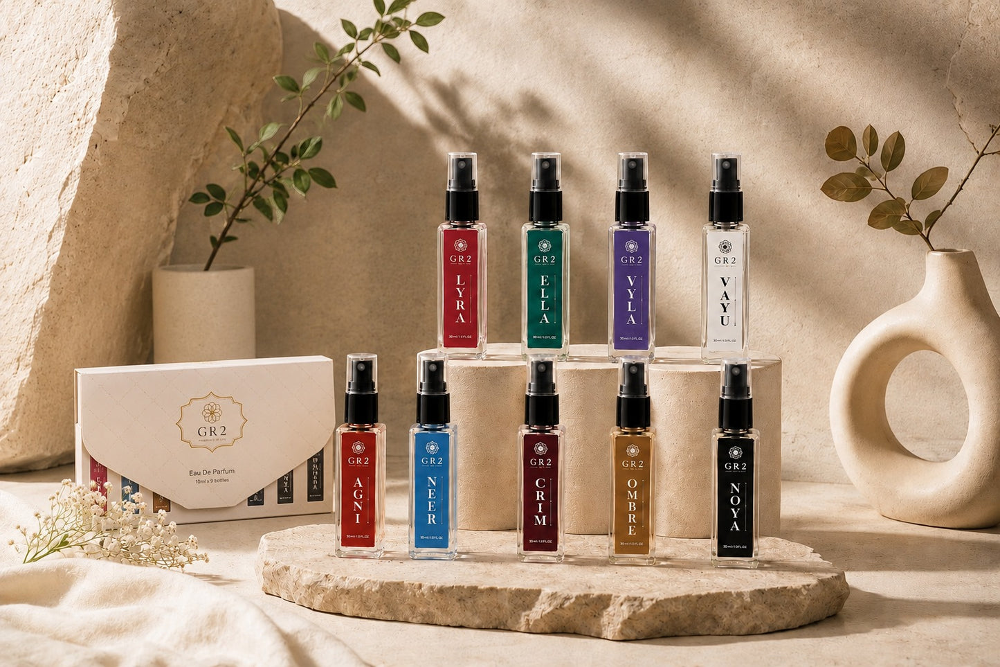 GR2 Signature Discovery Set – 9 Luxury Unisex Fragrances (10ml Each)